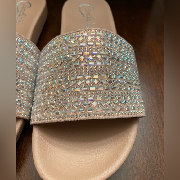 NWOT Vintage Jeweled Sparkly Candie's Sandals - Picture 8 of 8
